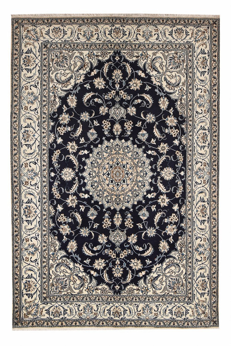 Perserteppich - Nain - 291 x 195 cm - dunkelblau