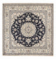 Perserteppich - Nain quadratisch  - 198 x 193 cm - dunkelblau