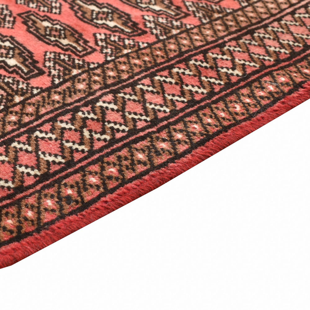 Turkaman Teppich - 131 x 100 cm - hellrot