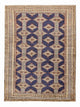 Turkaman Teppich - 136 x 101 cm - dunkelblau