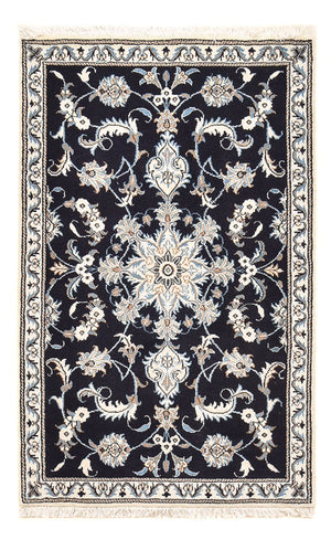 Perserteppich - Nain - 140 x 89 cm - dunkelblau