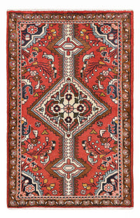 Perserteppich - Nomadic - 107 x 76 cm - rot