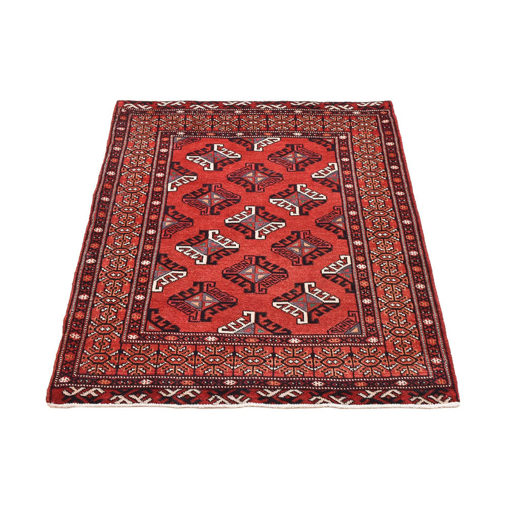 Turkaman Teppich - 115 x 85 cm - rot