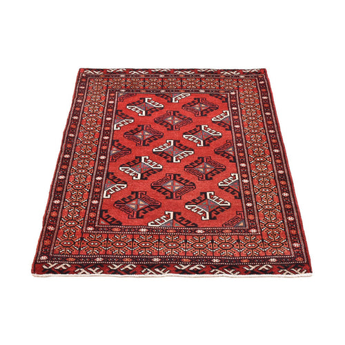 Turkaman Teppich - 115 x 85 cm - rot