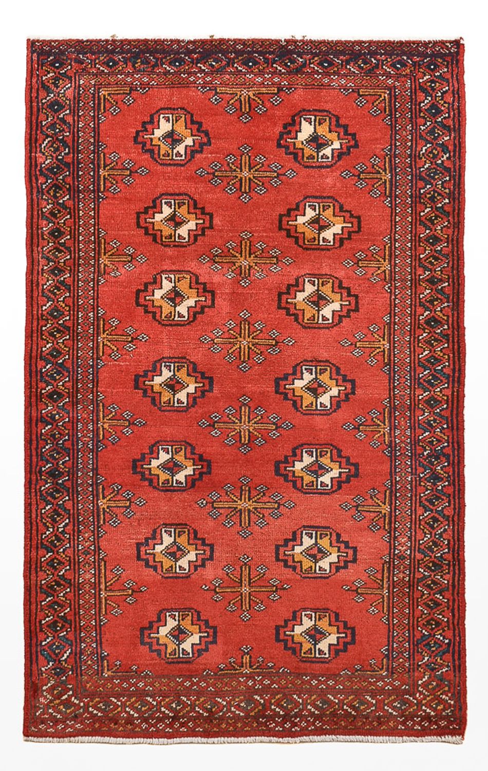 Turkaman Teppich - 116 x 77 cm - rot