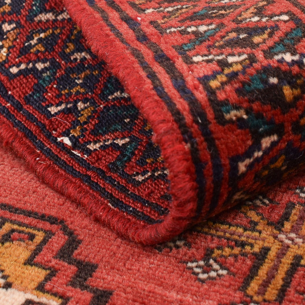 Turkaman Teppich - 116 x 77 cm - rot