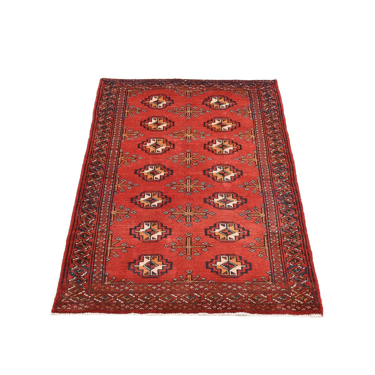 Turkaman Teppich - 116 x 77 cm - rot