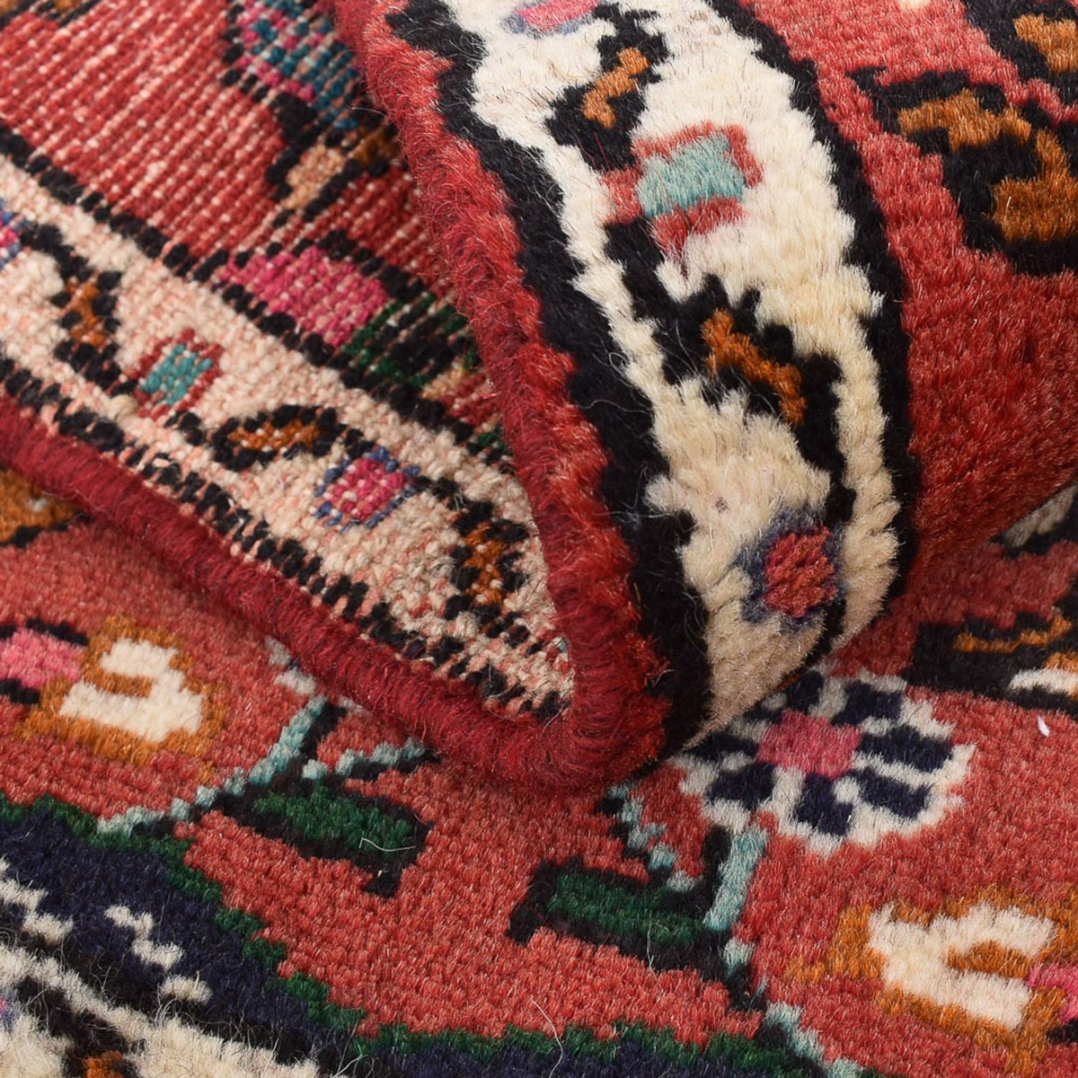 Perserteppich - Nomadic - 77 x 54 cm - dunkelrot