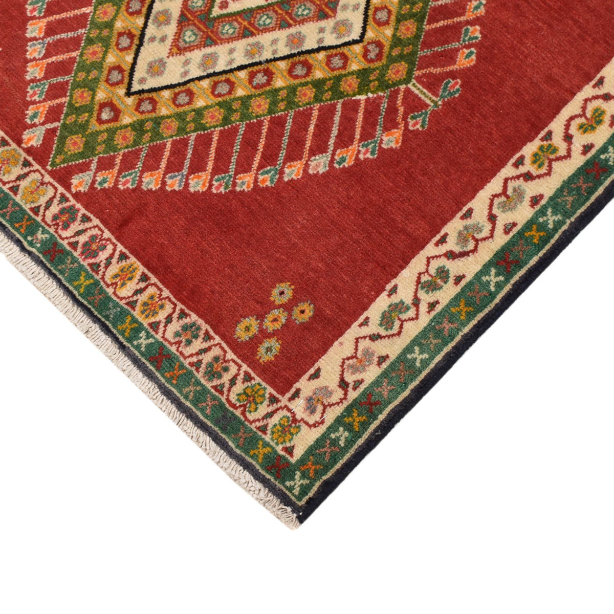 Perserteppich - Nomadic quadratisch  - 65 x 65 cm - rot