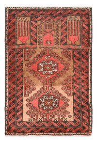 Perserteppich - Nomadic - 74 x 52 cm - rot