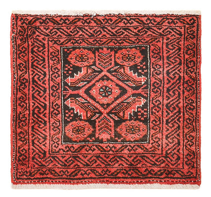 Perserteppich - Nomadic quadratisch  - 43 x 40 cm - rot