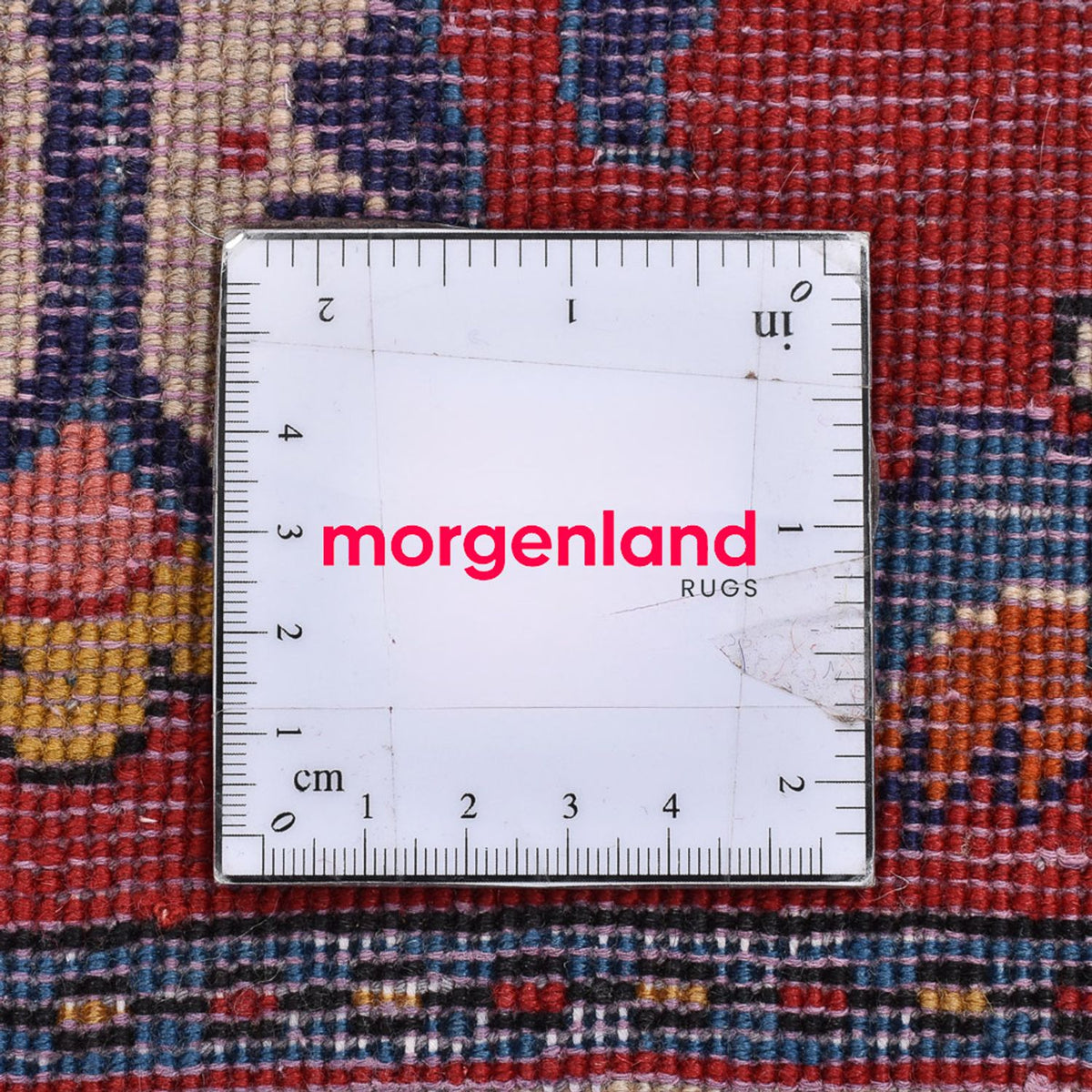 Perserteppich - Nomadic quadratisch  - 53 x 53 cm - rot