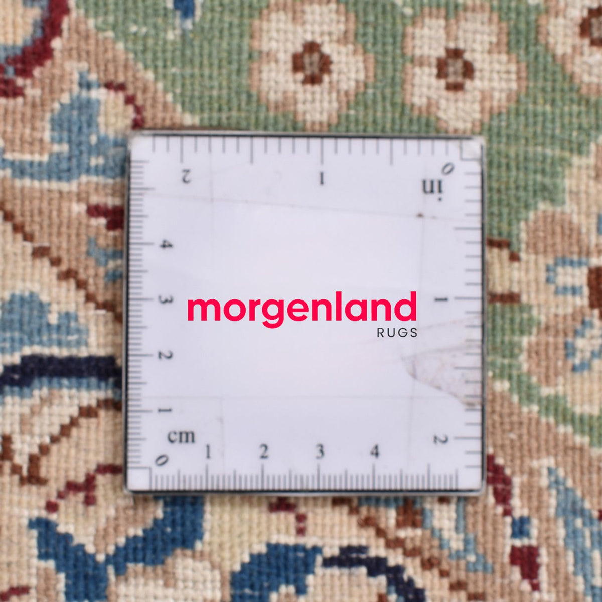 Perserteppich - Nain - Royal rund  - 139 x 139 cm - hellgrün