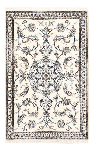 Perserteppich - Nain - 140 x 88 cm - hellgrau