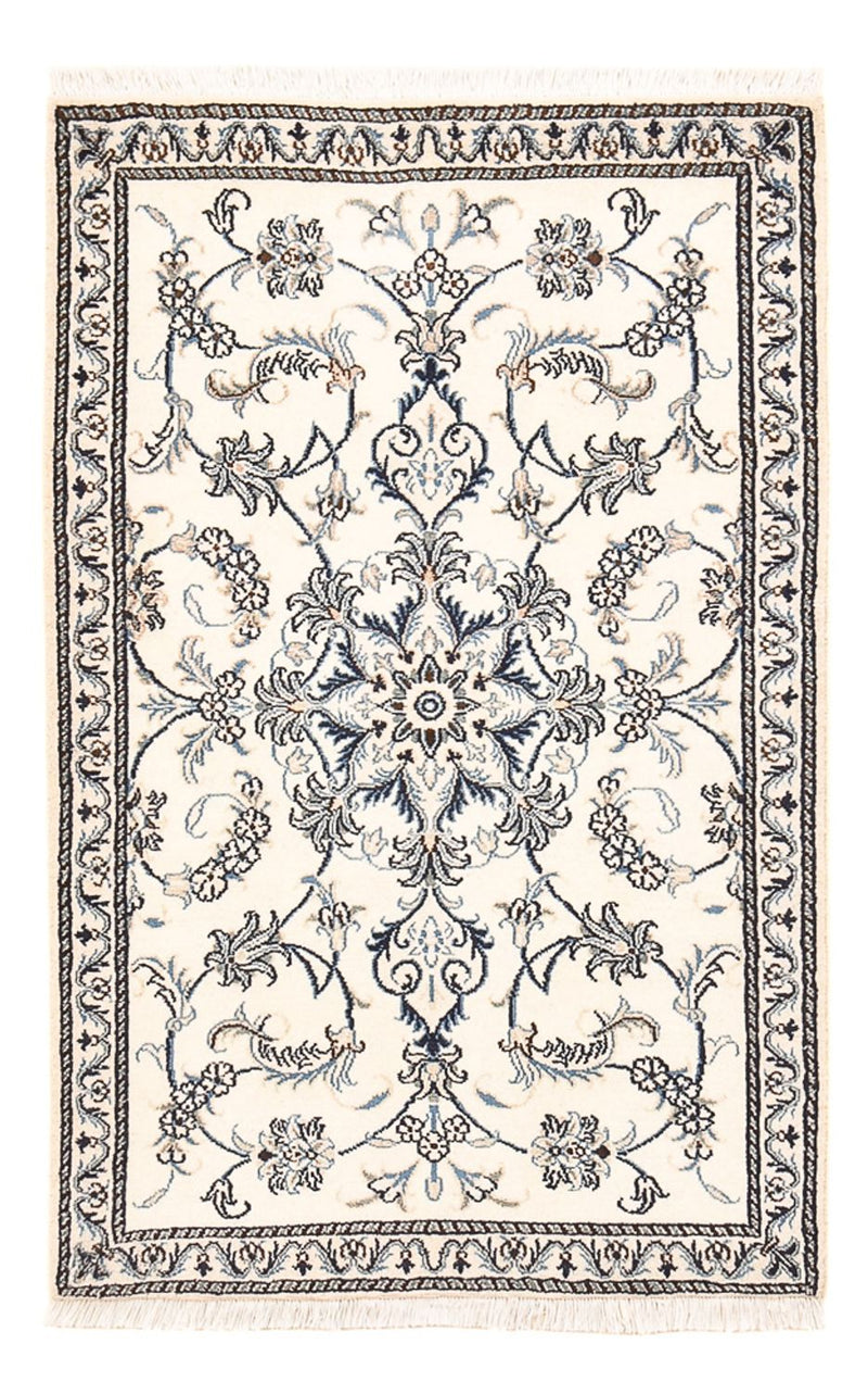 Perserteppich - Nain - 140 x 88 cm - hellgrau