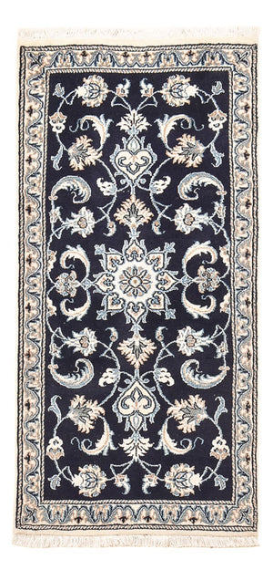Perserteppich - Nain - 141 x 67 cm - dunkelblau