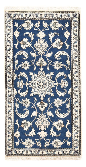 Perserteppich - Nain - 135 x 69 cm - blau