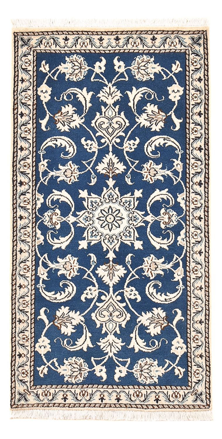Perserteppich - Nain - 140 x 69 cm - blau