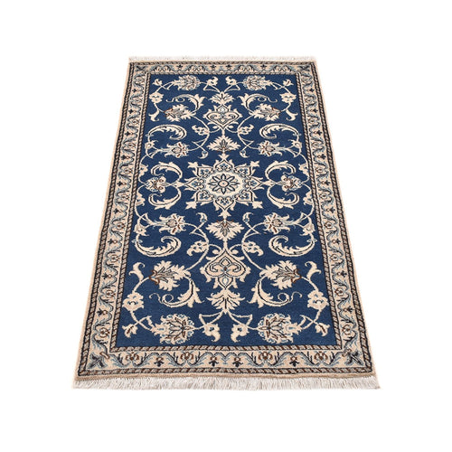 Perserteppich - Nain - 140 x 69 cm - blau