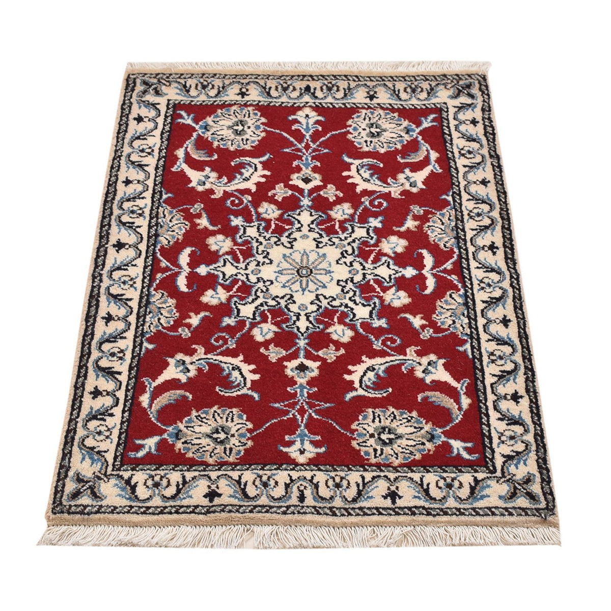Perserteppich - Nain - 89 x 58 cm - rot