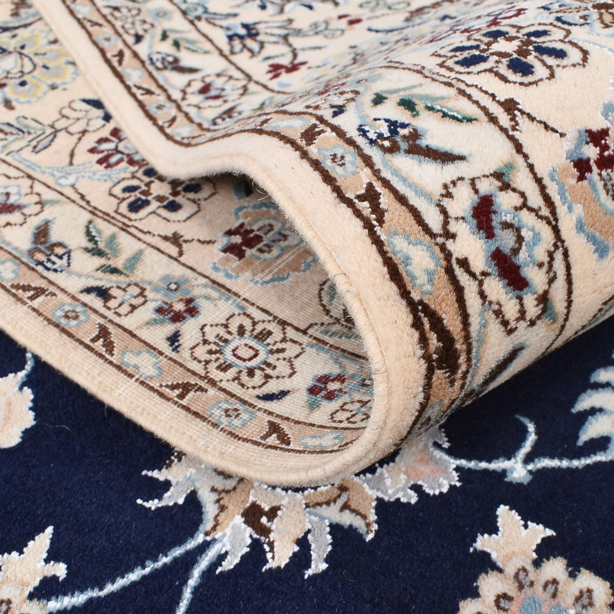 Perserteppich - Nain - Premium - 245 x 165 cm - dunkelblau