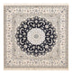 Perserteppich - Nain - Premium quadratisch  - 181 x 178 cm - dunkelblau