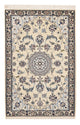 Perserteppich - Nain - Royal - 96 x 64 cm - hellgrau