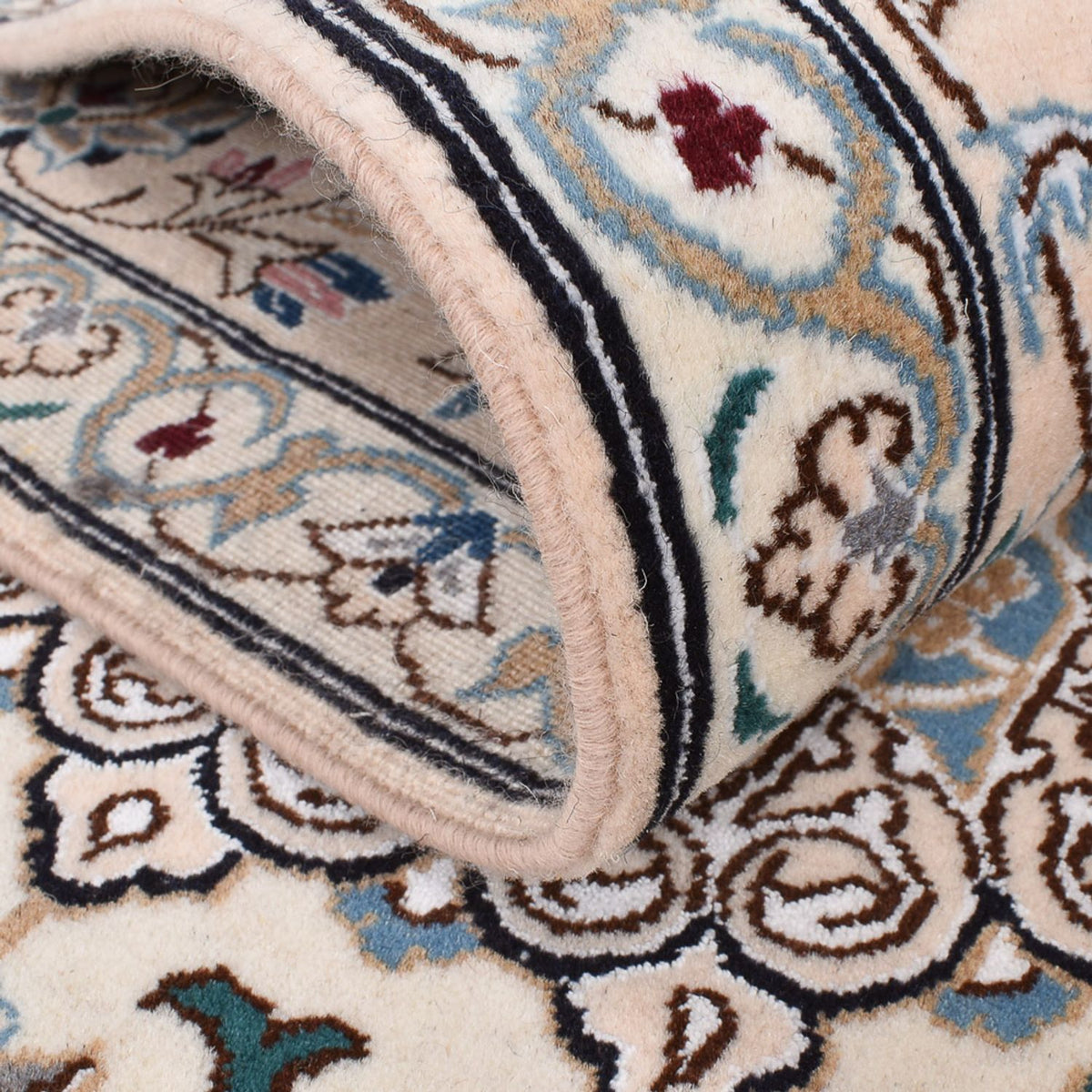 Perserteppich - Nain - Royal - 250 x 155 cm - hellgrau