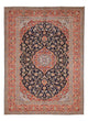 Perserteppich - Keshan - 398 x 295 cm - dunkelblau