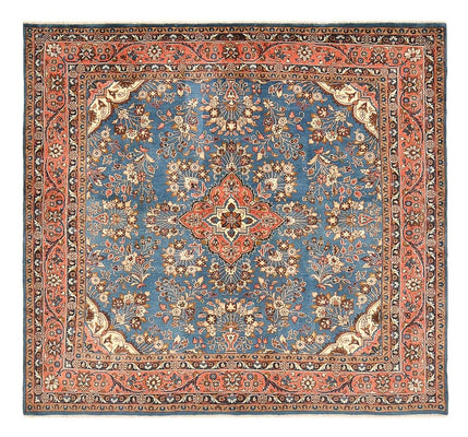 Perserteppich - Nomadic quadratisch  - 200 x 207 cm - blau