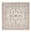 Perserteppich - Nain - Premium quadratisch  - 212 x 212 cm - weiß