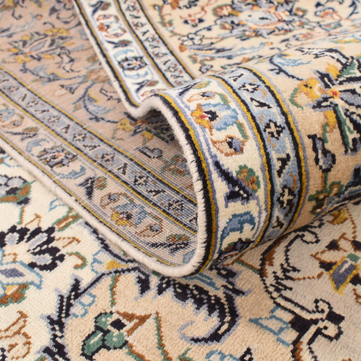 Perserteppich - Keshan - 343 x 238 cm - hellbeige