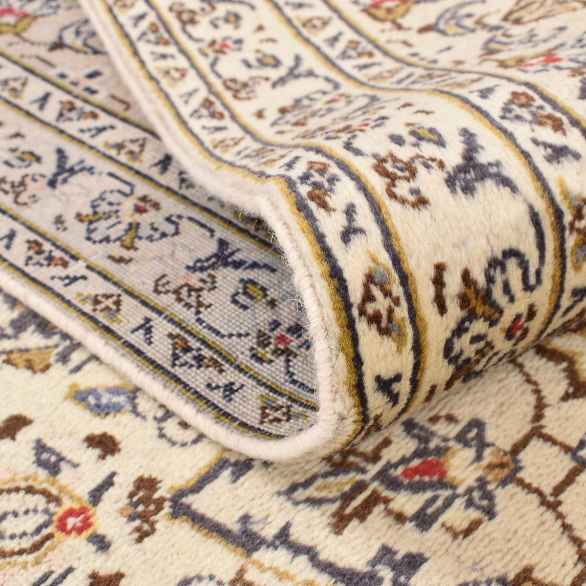 Perserteppich - Keshan - 345 x 239 cm - hellbeige