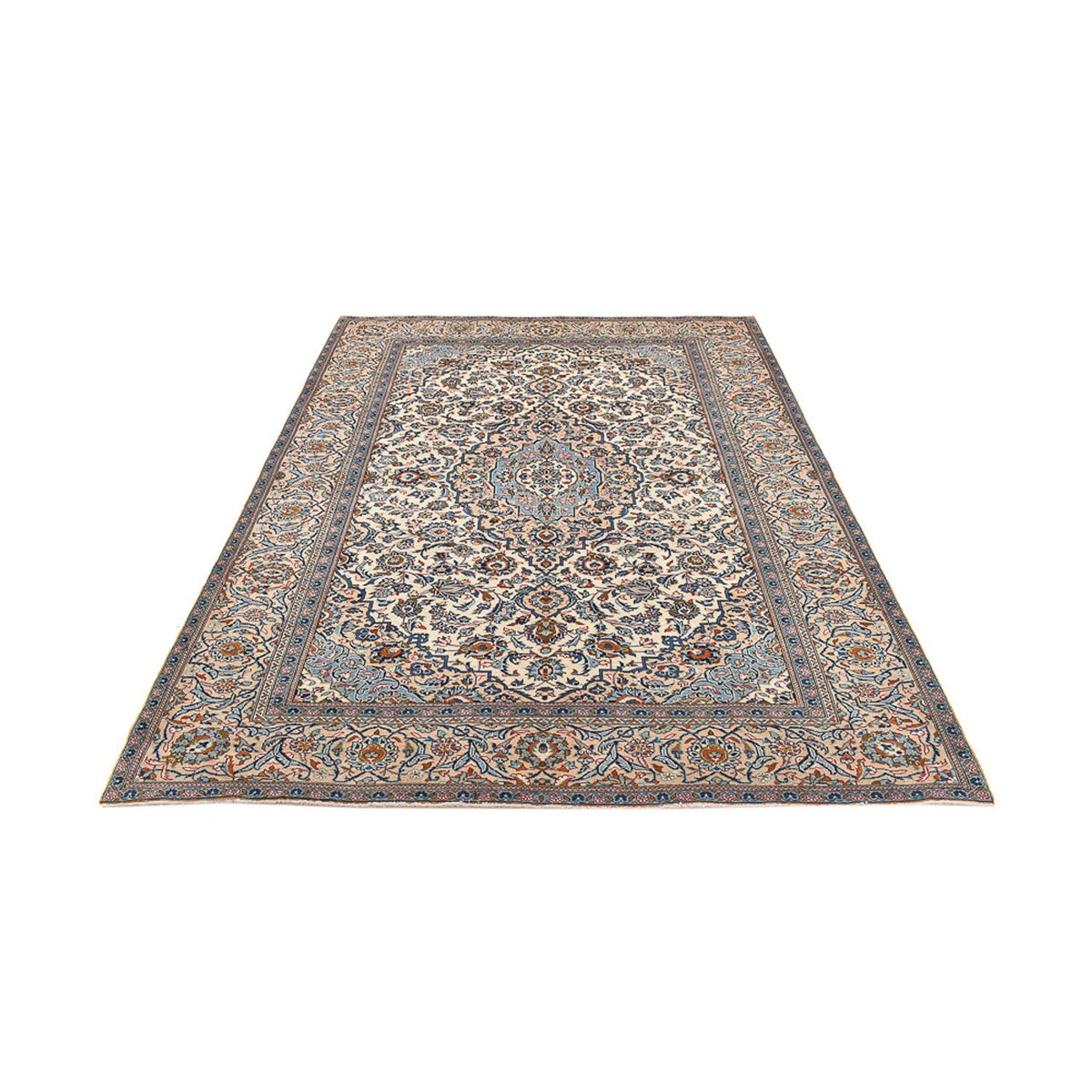 Perserteppich - Keshan - 288 x 198 cm - hellbeige