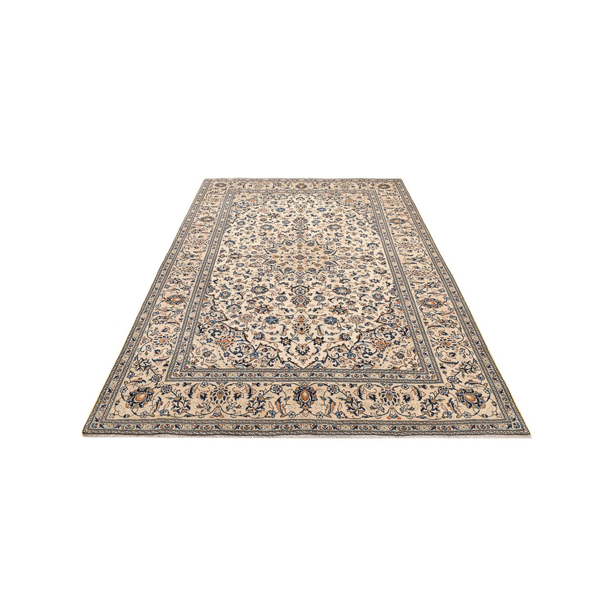 Perserteppich - Keshan - 310 x 196 cm - hellbeige