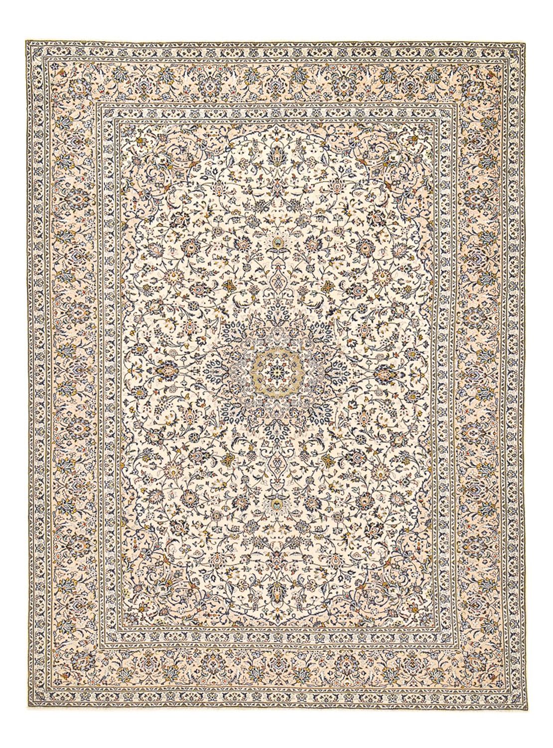 Perserteppich - Keshan - 405 x 292 cm - hellbeige