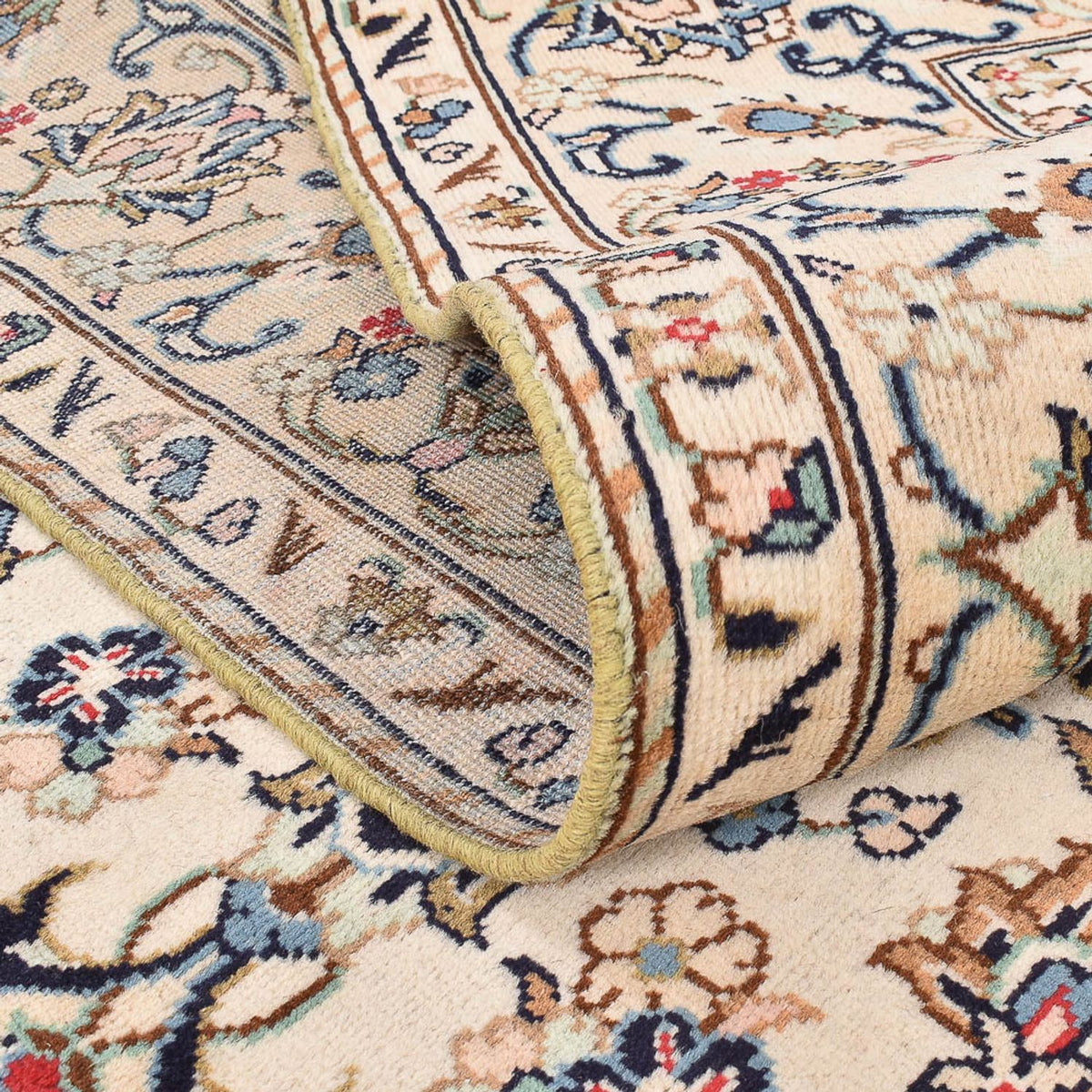 Perserteppich - Keshan - 290 x 191 cm - hellbeige