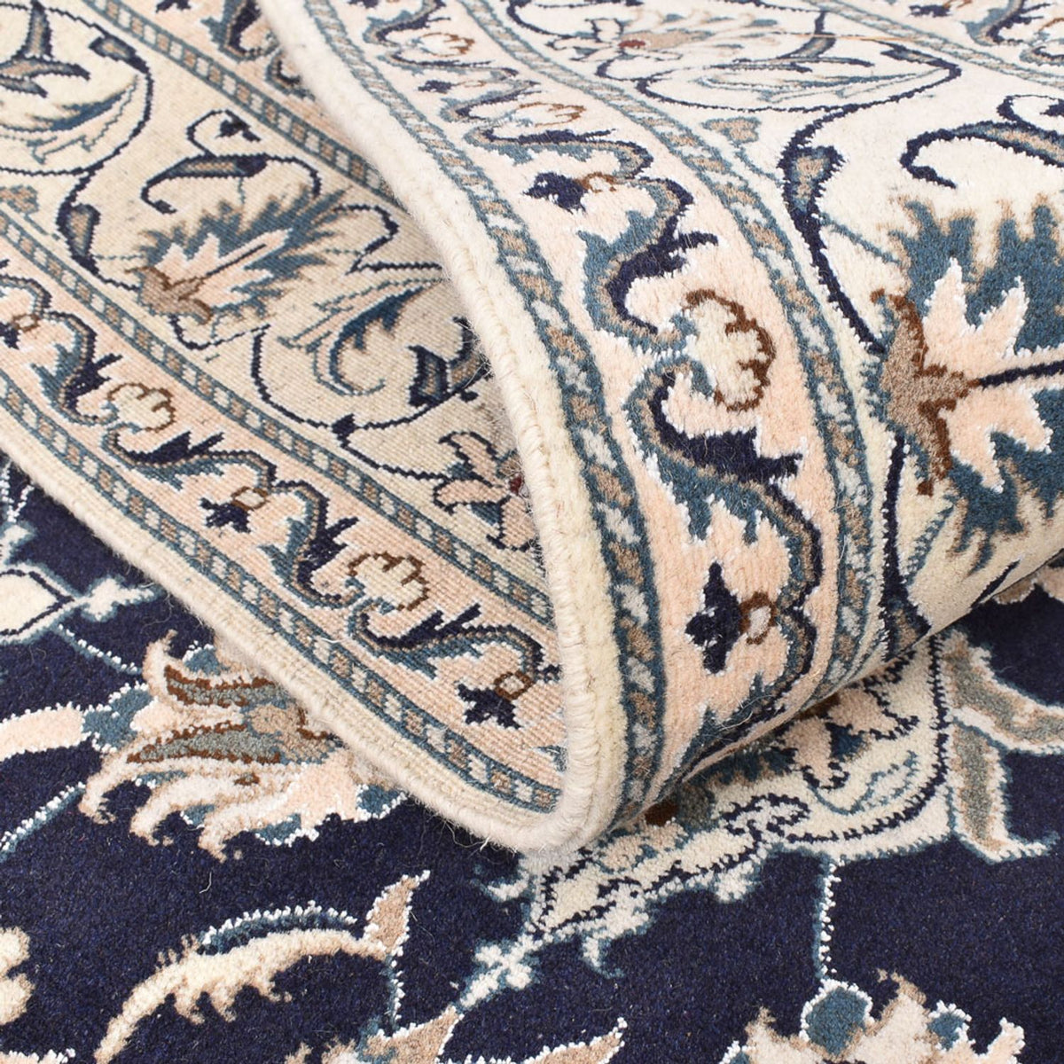 Perserteppich - Nain - 207 x 149 cm - dunkelblau