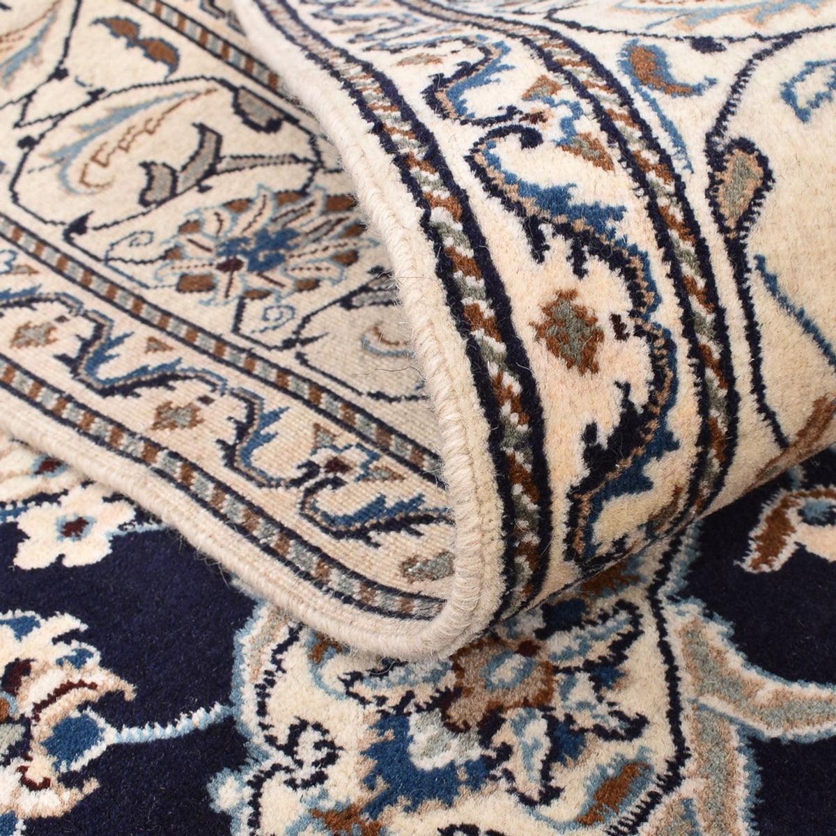 Perserteppich - Nain - 237 x 165 cm - dunkelblau