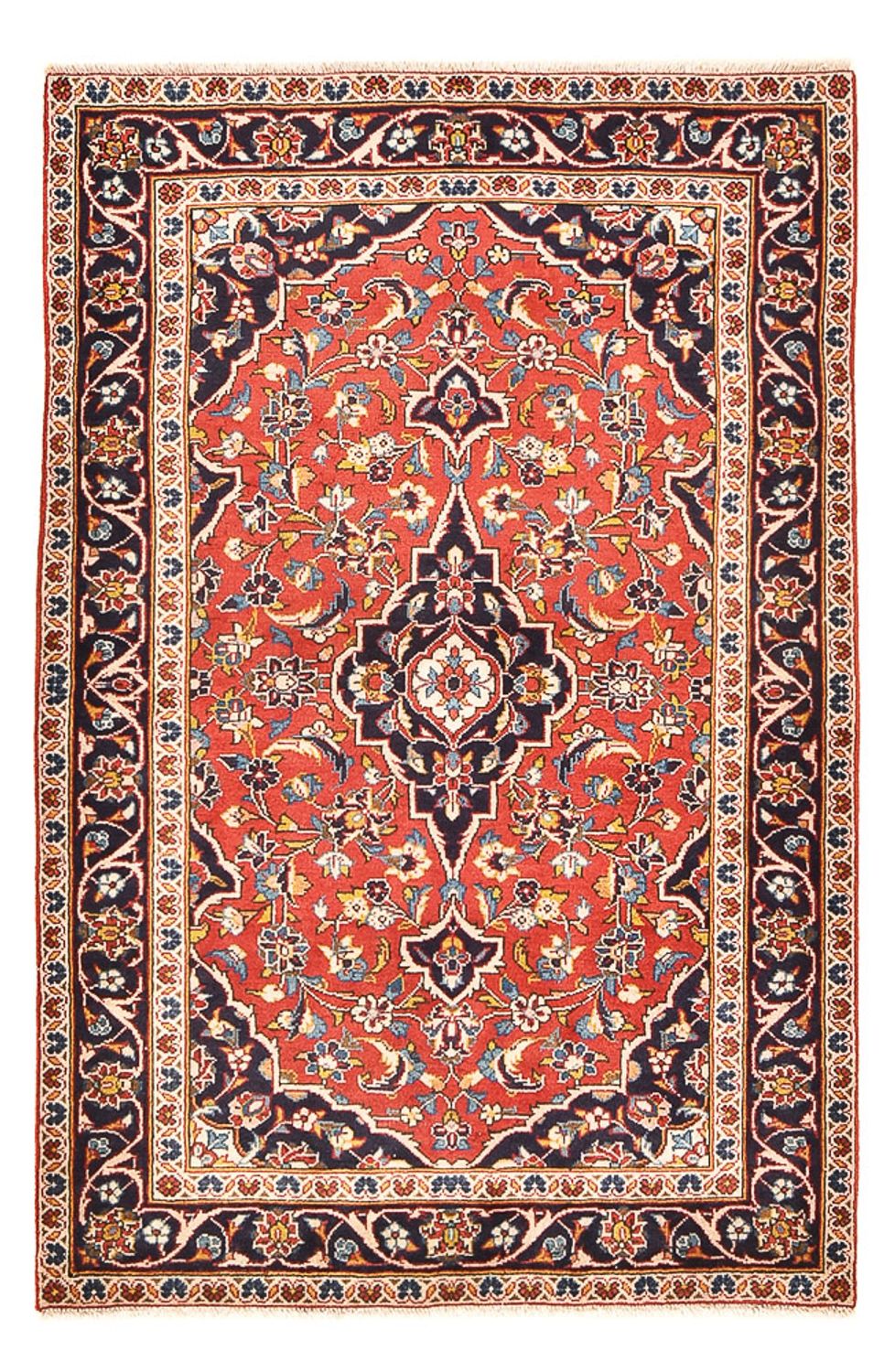 Perserteppich - Keshan - 145 x 97 cm - hellrot