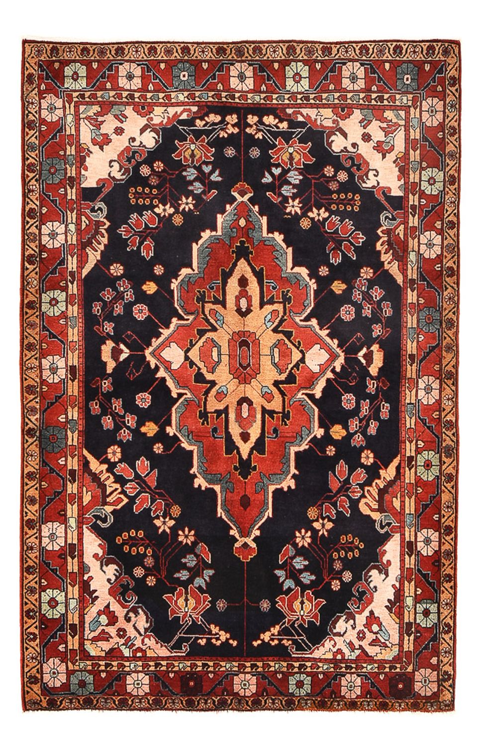 Perserteppich - Nomadic - 228 x 145 cm - dunkelblau