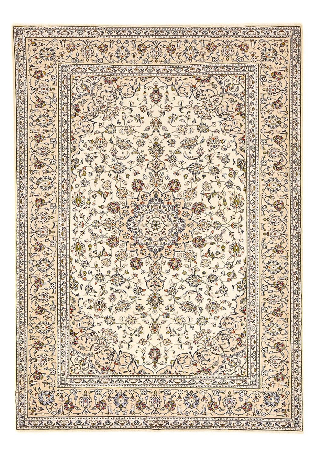 Perserteppich - Keshan - 290 x 197 cm - dunkelbeige