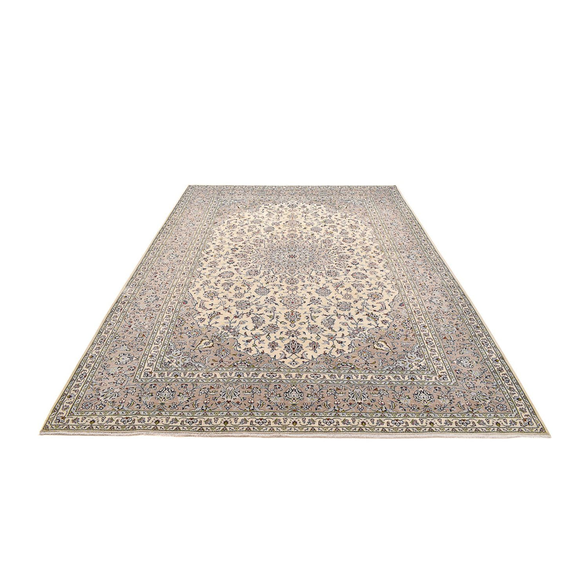 Perserteppich - Keshan - 355 x 245 cm - dunkelbeige