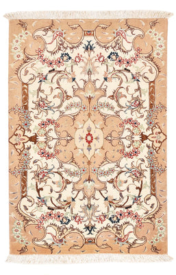Perserteppich - Täbriz - Royal - 92 x 59 cm - hellbeige