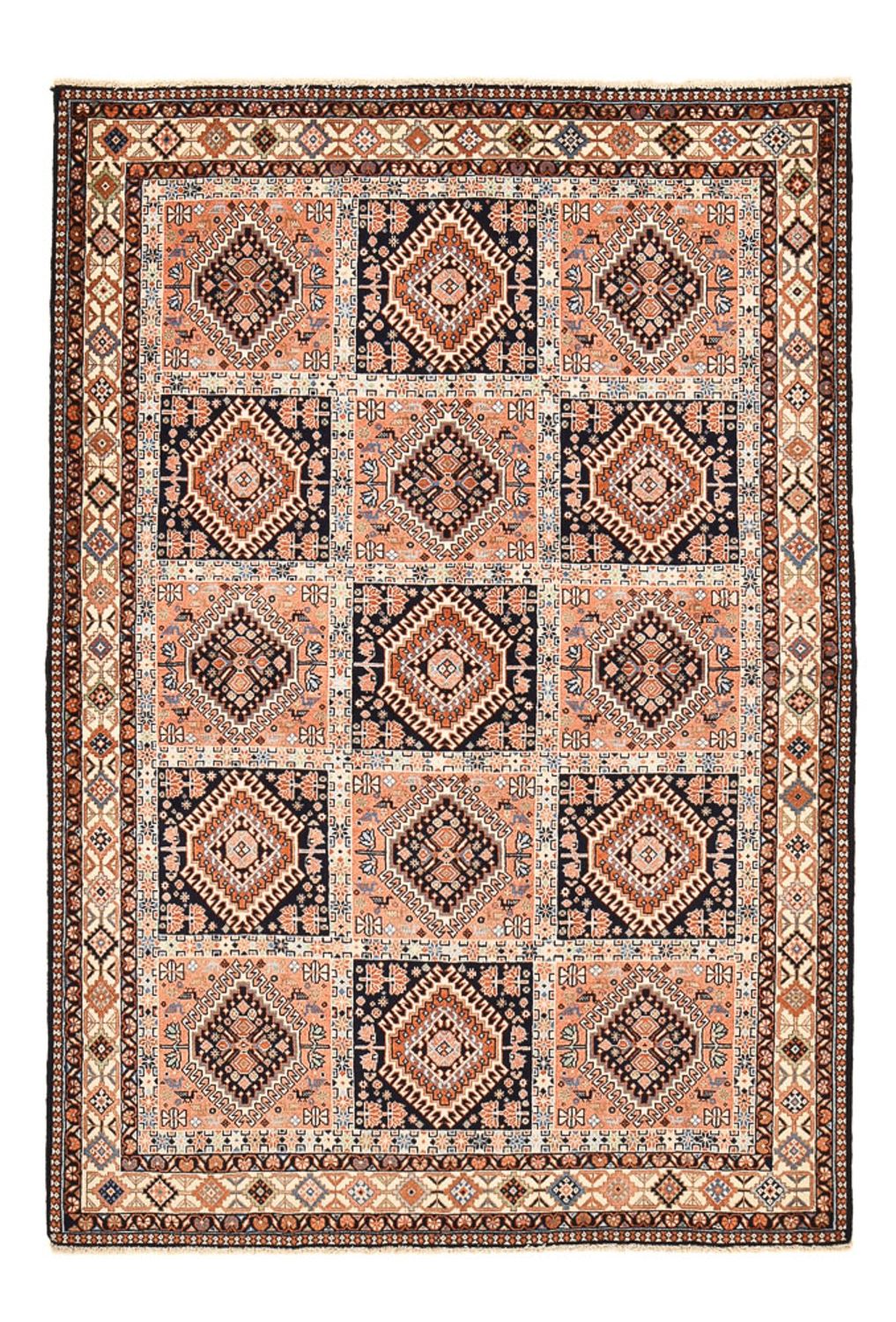 Perserteppich - Nomadic - 225 x 155 cm - hellrot