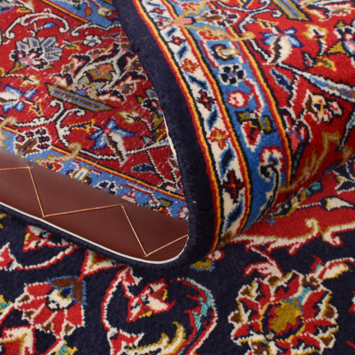 Perserteppich - Keshan - 217 x 143 cm - dunkelblau