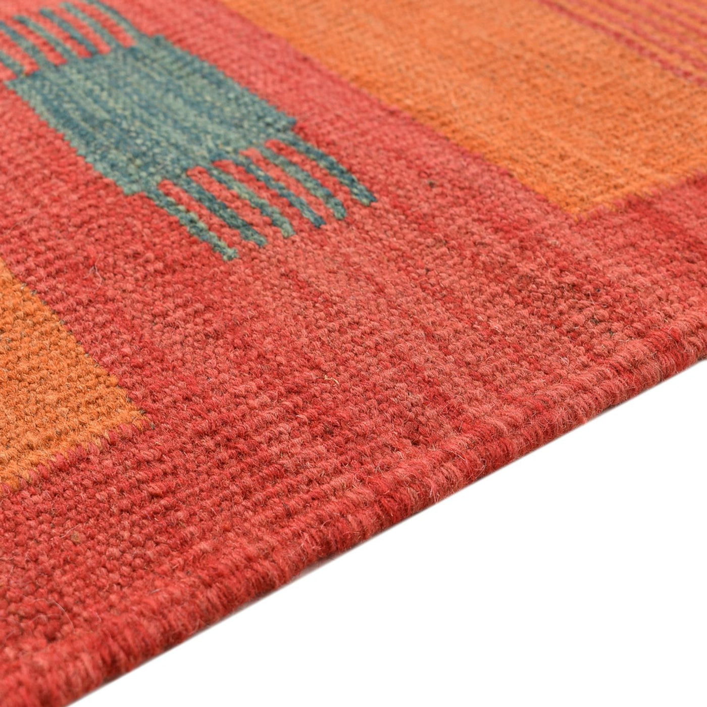 Kelim Teppich - Trendy - 203 x 155 cm - mehrfarbig