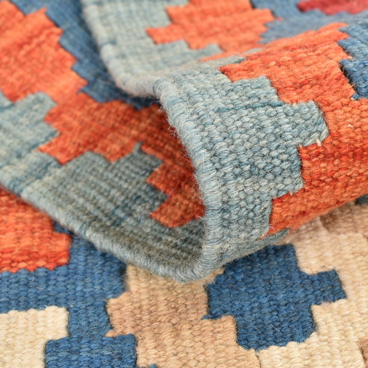 Läufer Kelim - Oriental - 210 x 67 cm - mehrfarbig