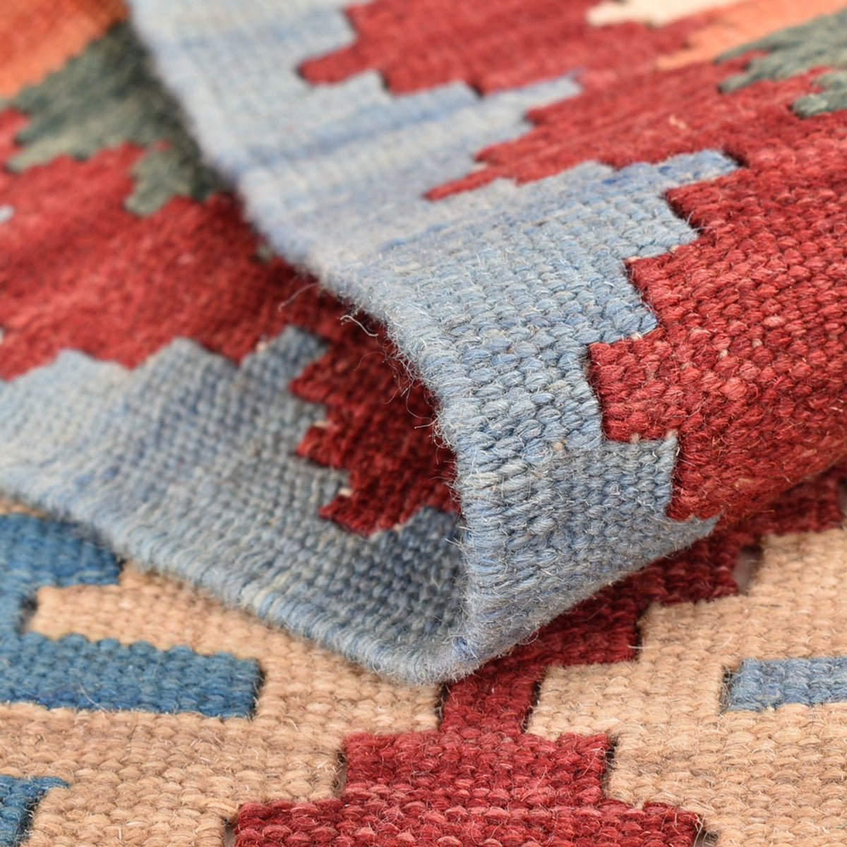 Läufer Kelim - Oriental - 199 x 68 cm - mehrfarbig