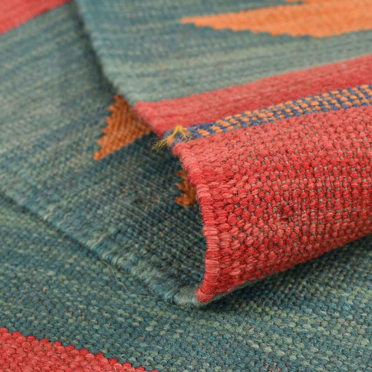 Kelim Teppich - Trendy - 212 x 146 cm - mehrfarbig